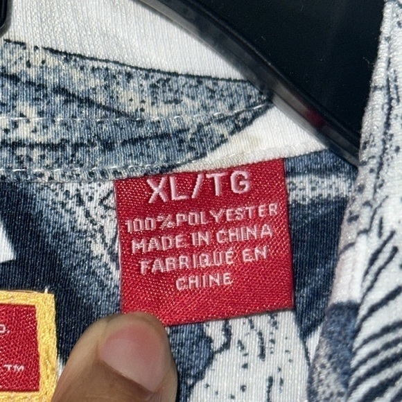 Havanera Men’s white/Blue floral button down shirt Sz XL - Picture 4 of 6